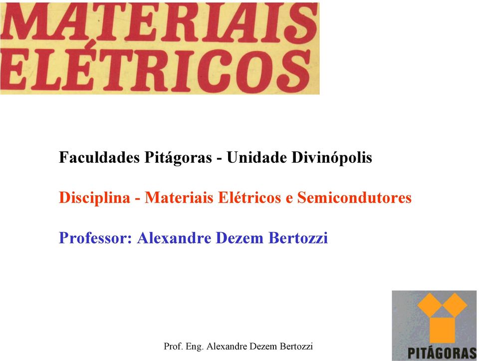 Materiais Elétricos e