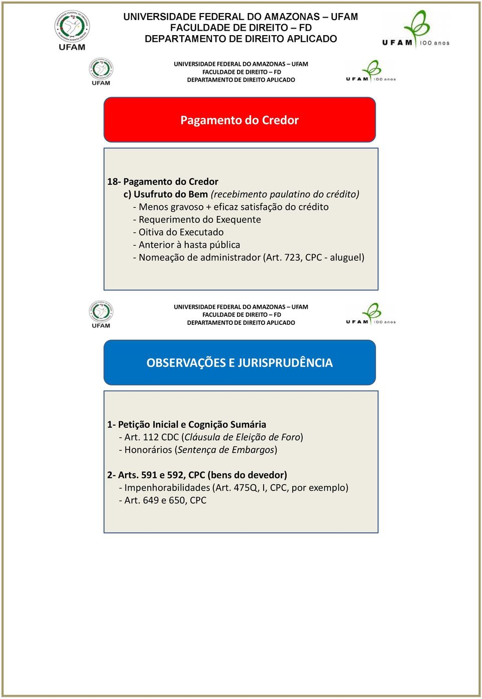 723, CPC - aluguel) OBSERVAÇÕES E JURISPRUDÊNCIA 1- Petição Inicial e Cognição Sumária - Art.