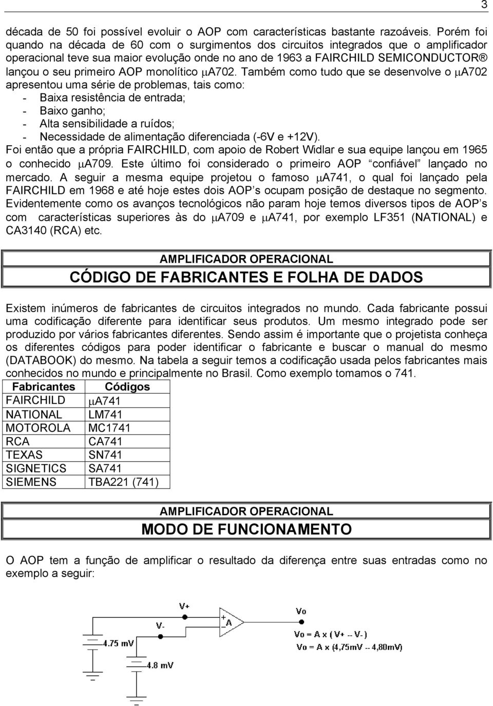 AOP monolítico µa702.