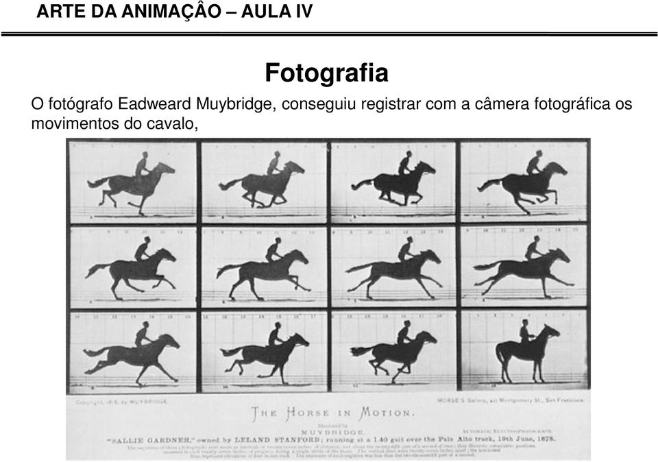 Muybridge, conseguiu registrar com