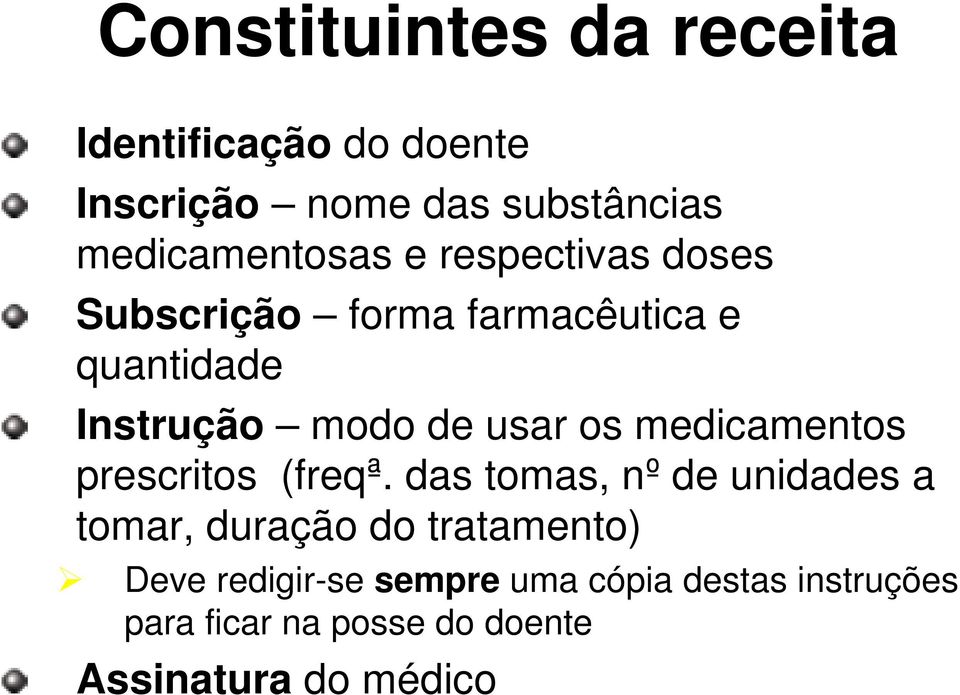 medicamentos prescritos (freqª.