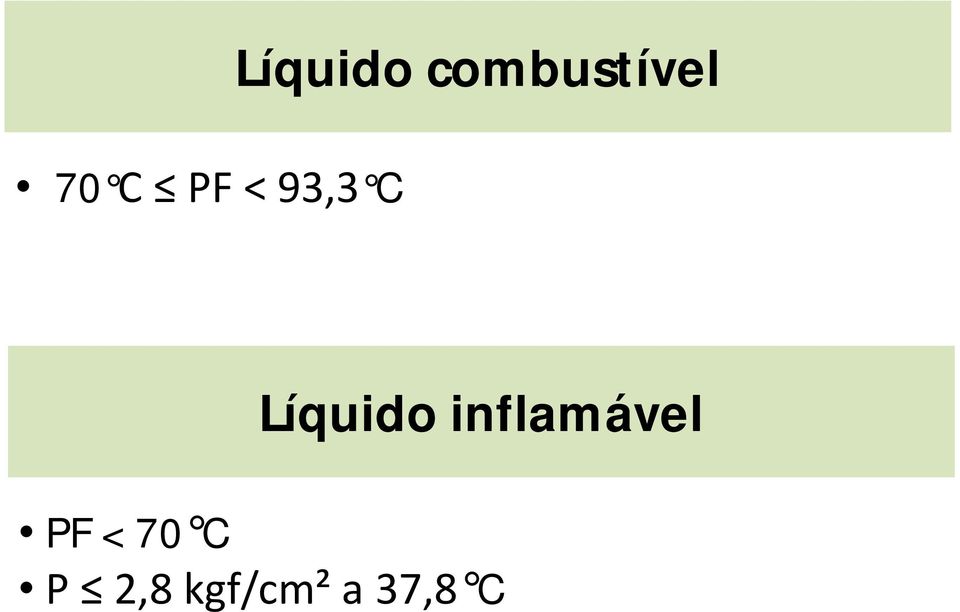 Líquido inflamável PF