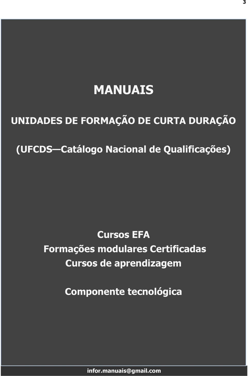 Qualificações) Cursos EFA Formações