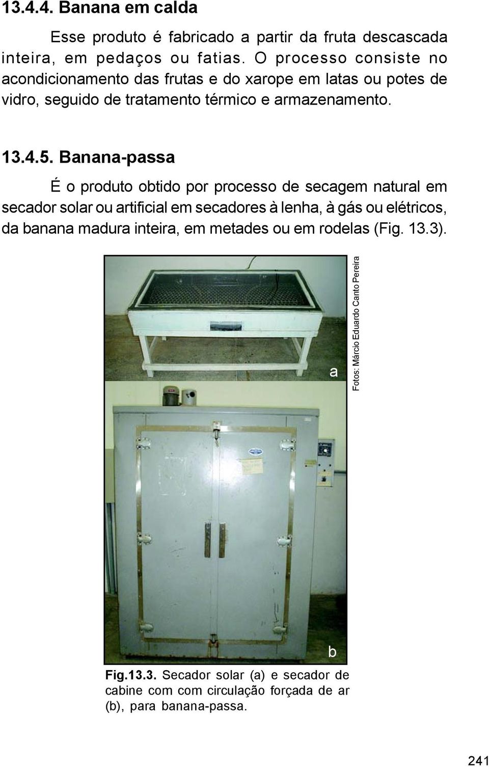 Banana-passa É o produto obtido por processo de secagem natural em secador solar ou artificial em secadores à lenha, à gás ou elétricos, da banana