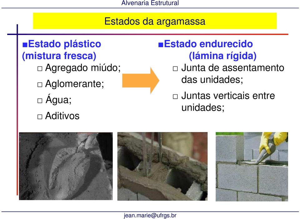 Aditivos Estado endurecido (lámina rígida) Junta