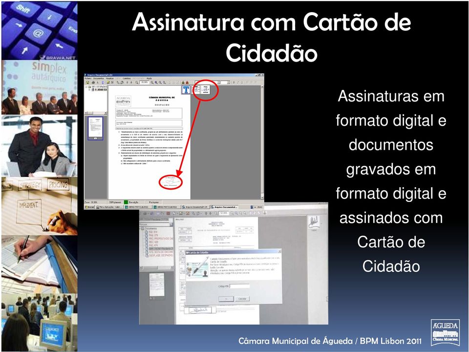 documentos gravados em formato