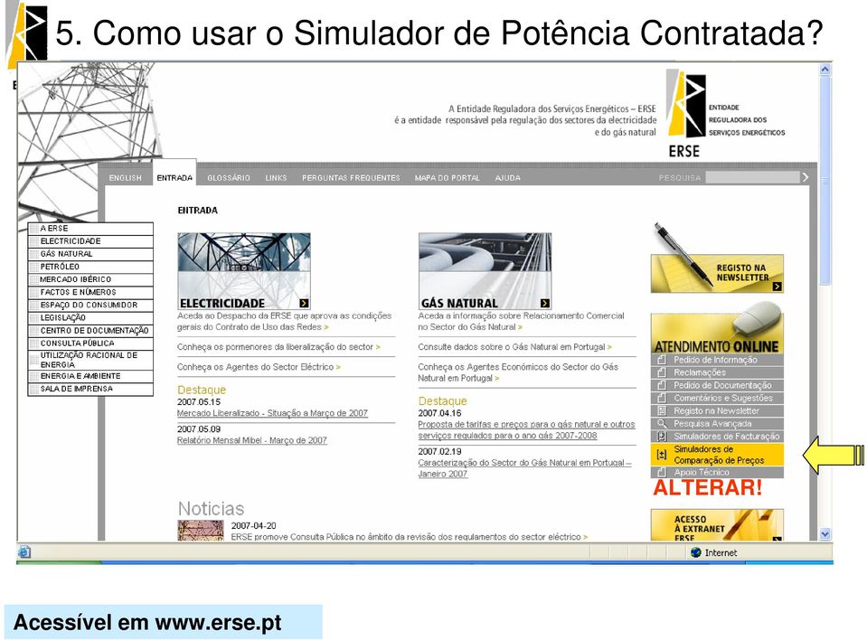 Potência Contratada?