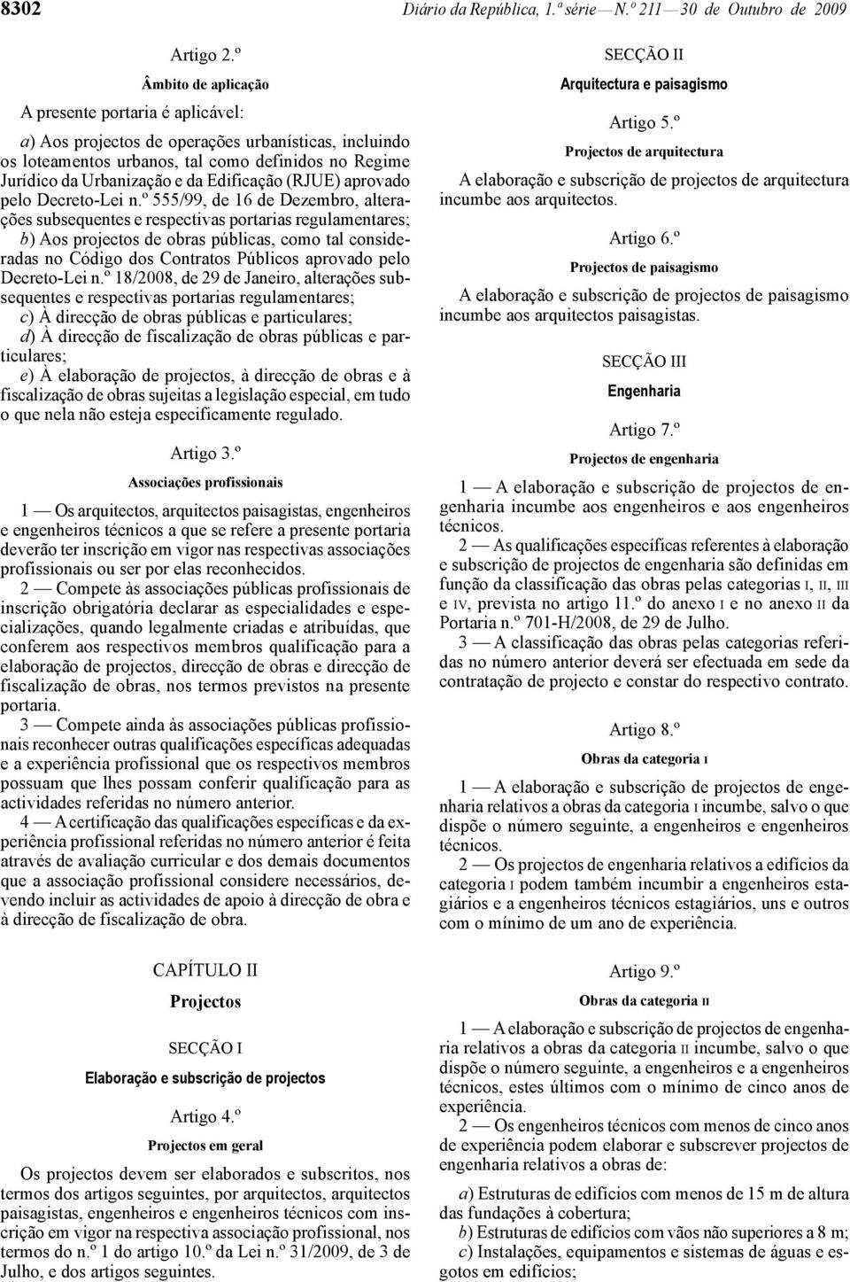 Edificação (RJUE) aprovado pelo Decreto -Lei n.