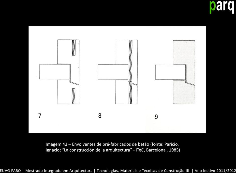 Paricio, Ignacio; La construcción