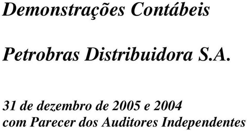 Distribuidora S.A.