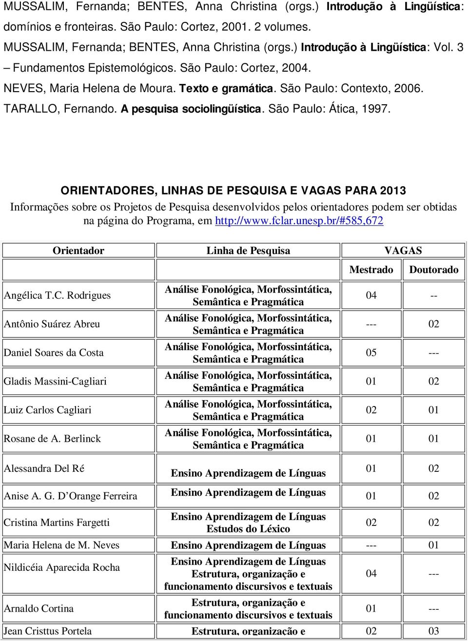 A pesquisa sociolingüística. São Paulo: Ática, 1997.