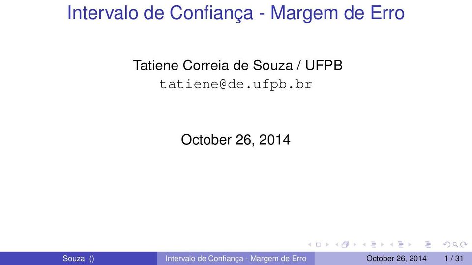 ufpb.br October 26, 2014 Souza ()  October