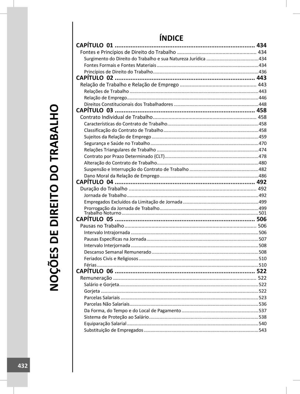 ..446 Direitos Constitucionais dos Trabalhadores...448 CAPÍTULO 03... 458 Contrato Individual de Trabalho... 458 Características do Contrato de Trabalho...458 Classificação do Contrato de Trabalho.