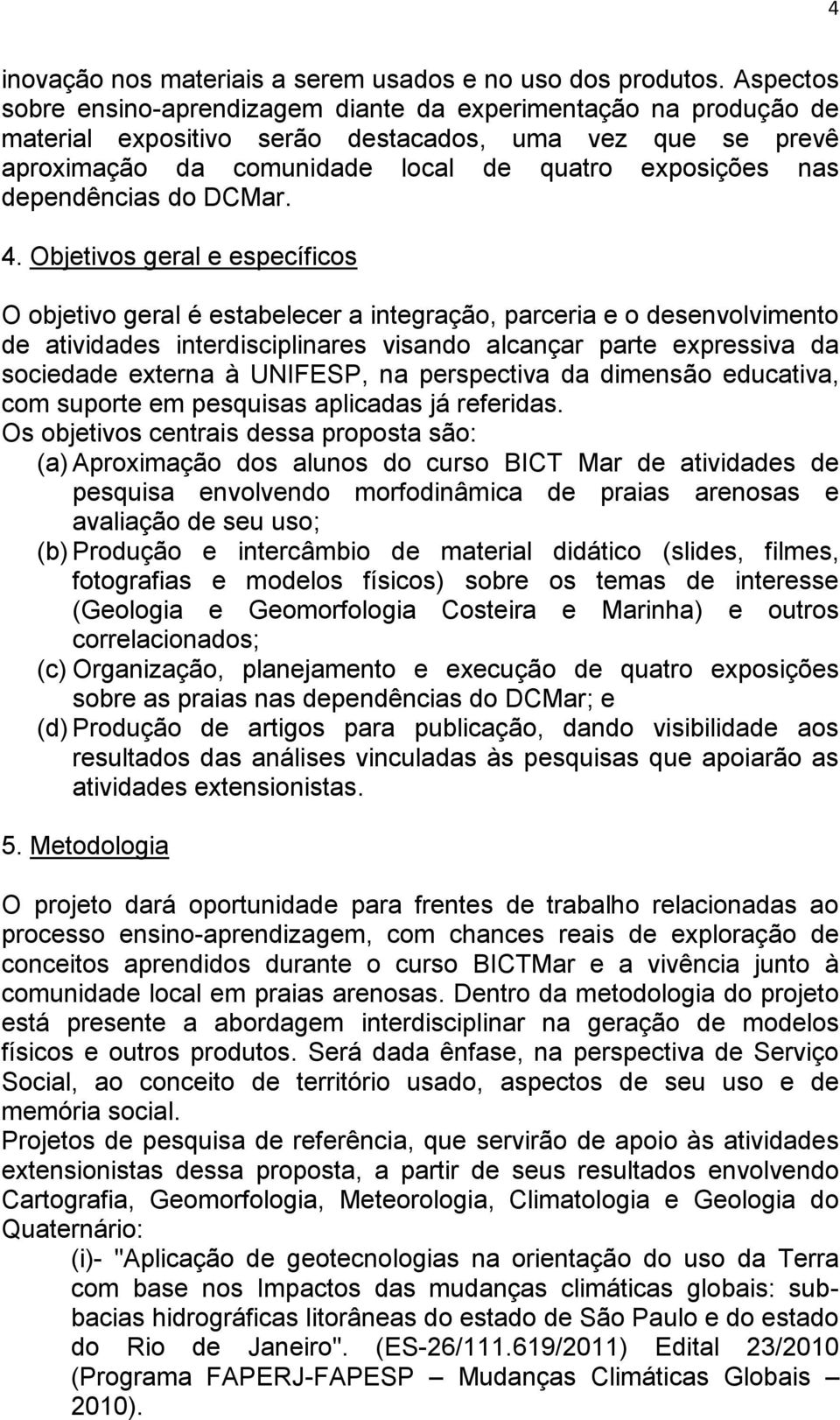 dependências do DCMar. 4.