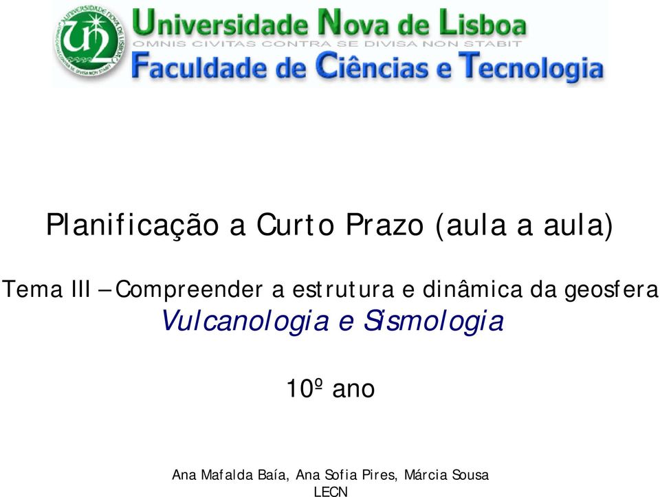 geosfera Vulcanologia e Sismologia 10º ano