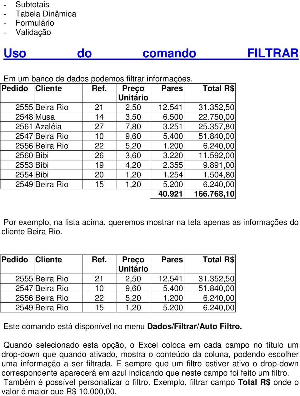 840,00 2556 Beira Rio 22 5,20 1.200 6.240,00 2560 Bibi 26 3,60 3.220 11.592,00 2553 Bibi 19 4,20 2.355 9.891,00 2554 Bibi 20 1,20 1.254 1.504,80 2549 Beira Rio 15 1,20 5.200 6.240,00 40.921 166.