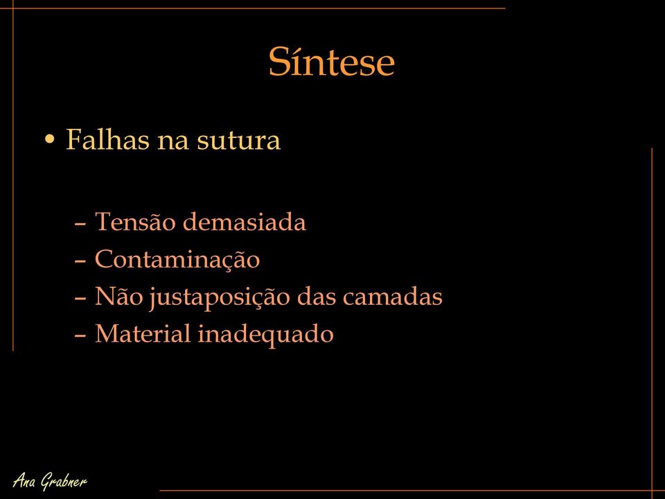 Contaminação Não