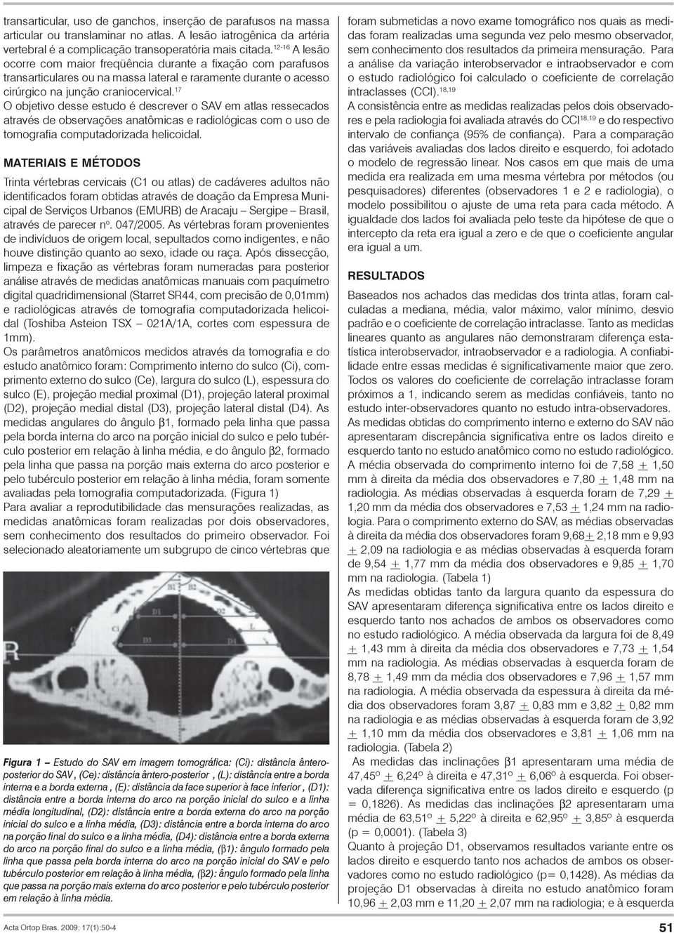 17 O objetivo desse estudo é descrever o SAV em atlas ressecados através de observações anatômicas e radiológicas com o uso de tomografia computadorizada helicoidal.