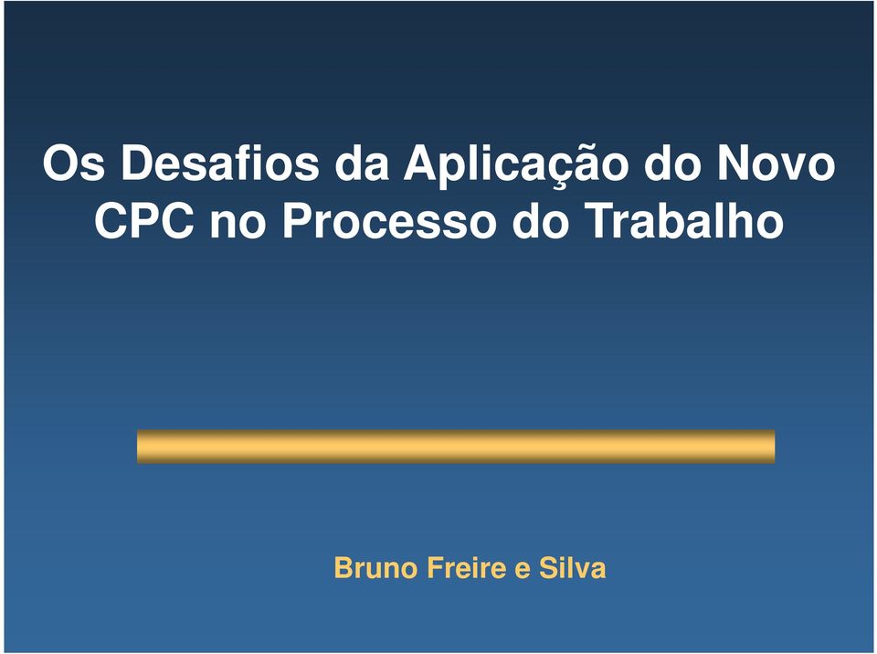 CPC no Processo do