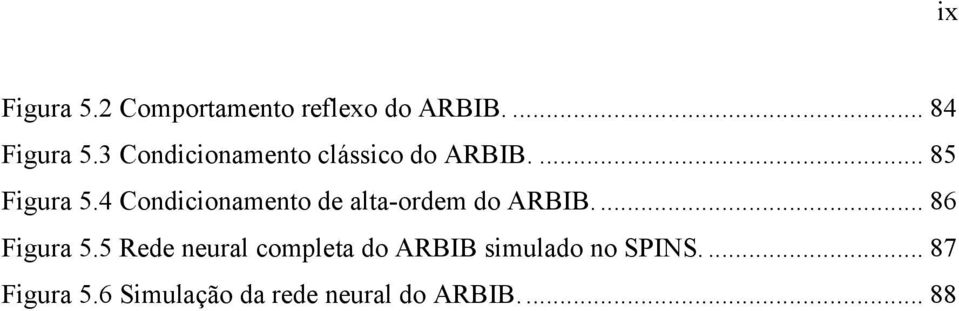 4 Condicionamento de alta-ordem do ARBIB... 86 Figura 5.