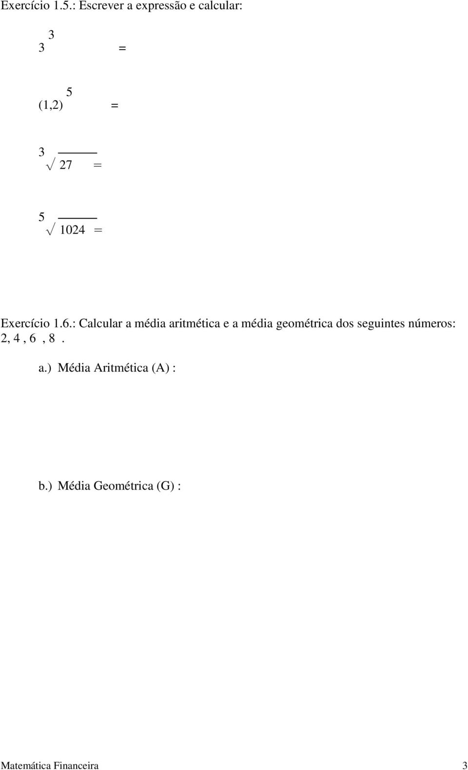 = Exercício 1.6.