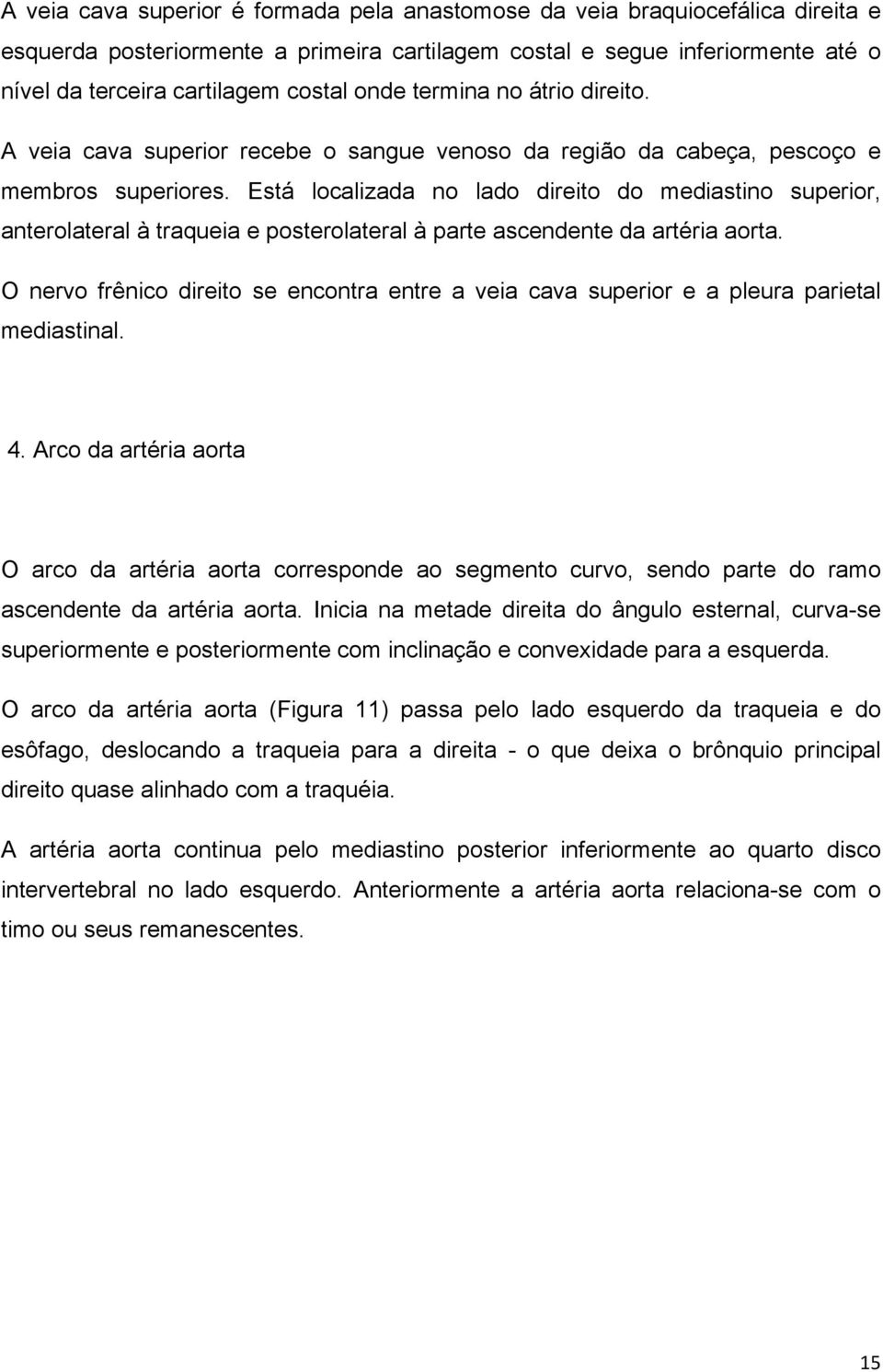 Está localizada no lado direito do mediastino superior, anterolateral à traqueia e posterolateral à parte ascendente da artéria aorta.