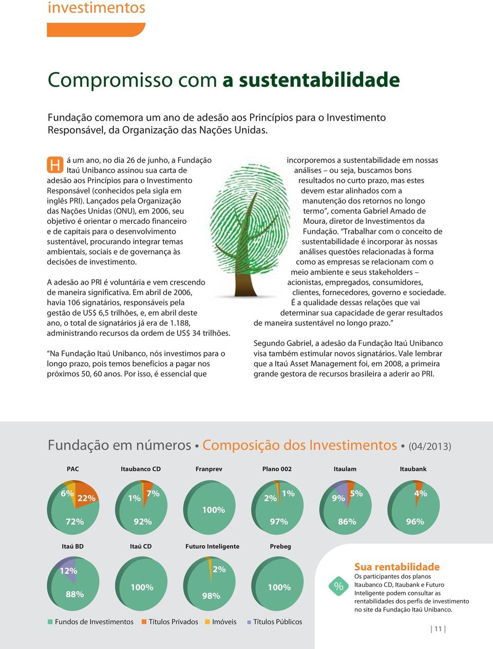 Lançados pela Organização das Nações Unidas (ONU), em 2006, seu objetivo é orientar o mercado financeiro e de capitais para o desenvolvimento sustentável, procurando integrar temas ambientais,