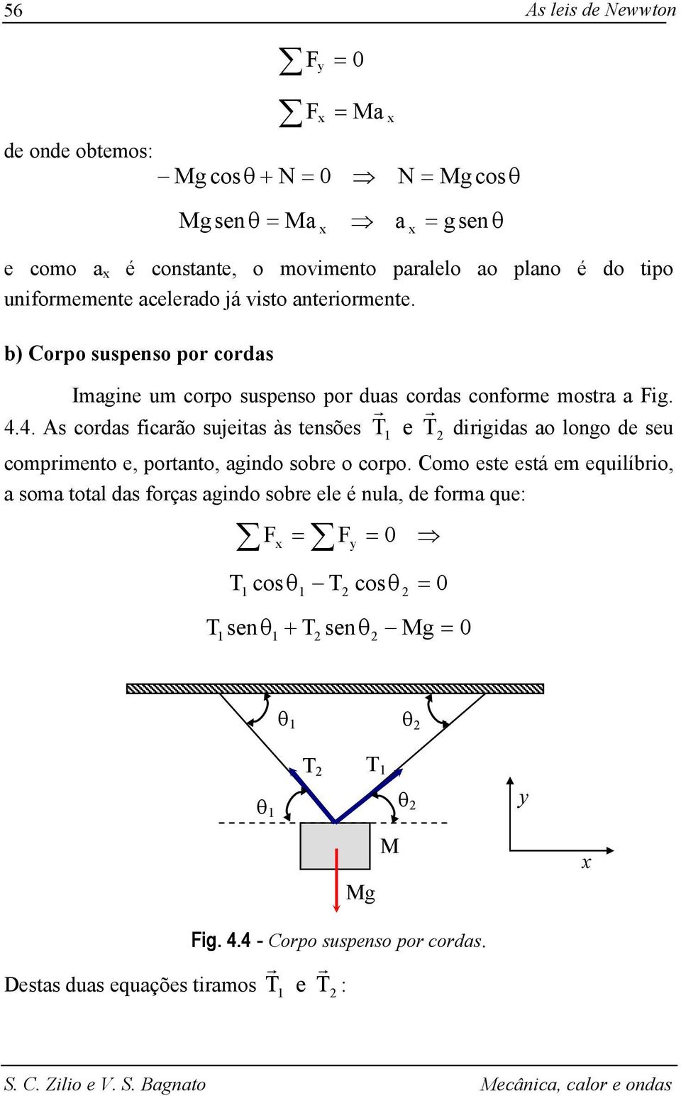 4. As codas ficaão sujeitas às tensões e diigidas ao longo de seu compimento e, potanto, agindo sobe o copo.