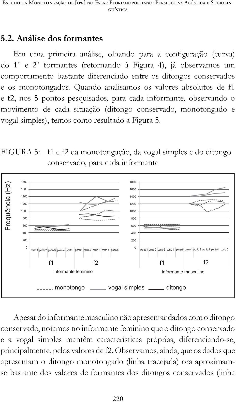 conservados e os monotongados.