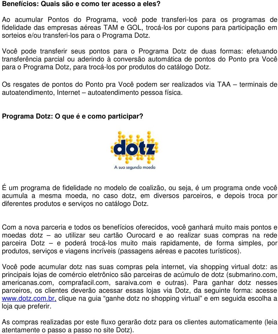 Programa Dotz.