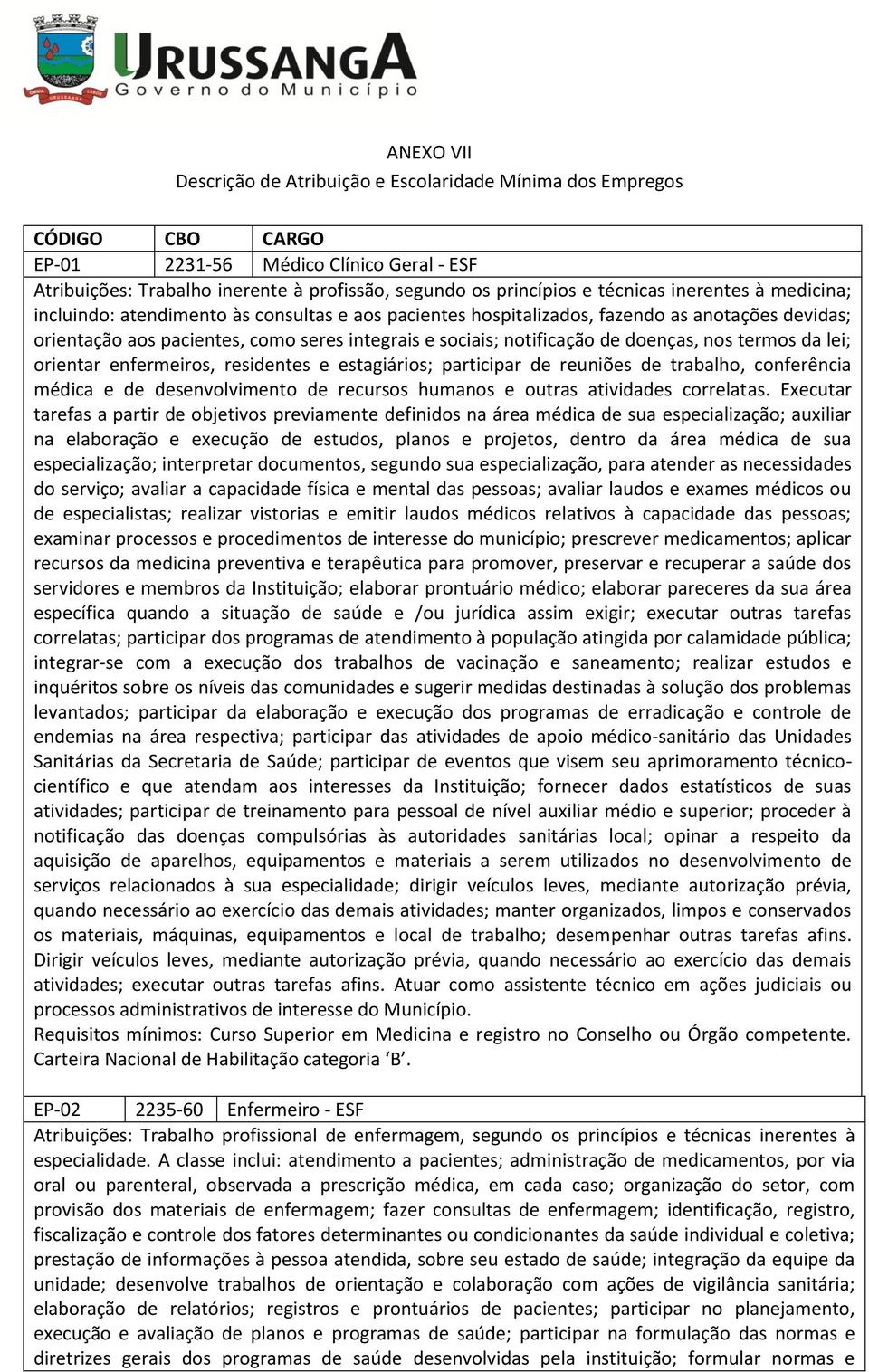 de doenças, nos termos da lei; orientar enfermeiros, residentes e estagiários; participar de reuniões de trabalho, conferência médica e de desenvolvimento de recursos humanos e outras atividades