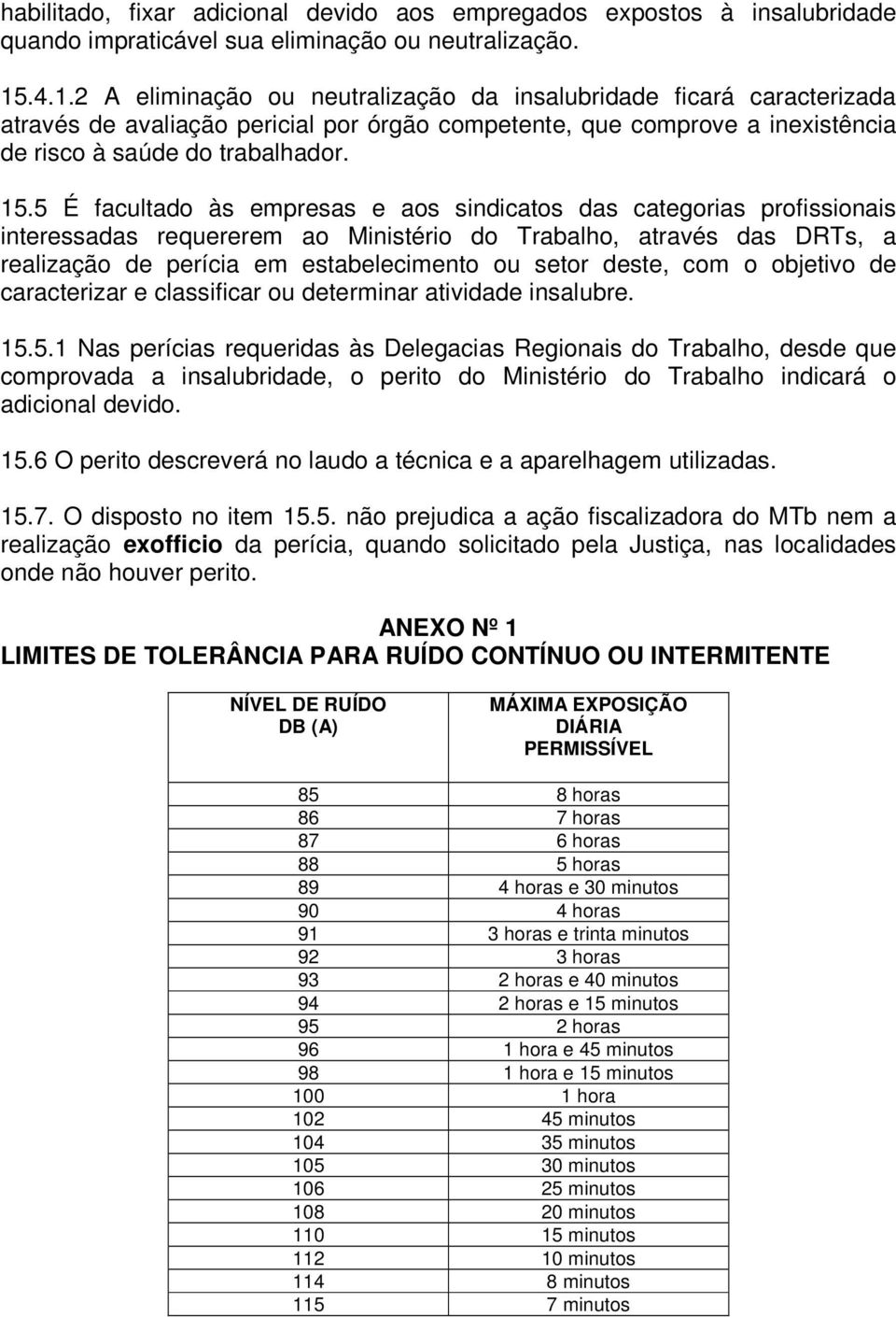 5 É facultado às empresas e aos sindicatos das categorias profissionais interessadas requererem ao Ministério do Trabalho, através das DRTs, a realização de perícia em estabelecimento ou setor deste,