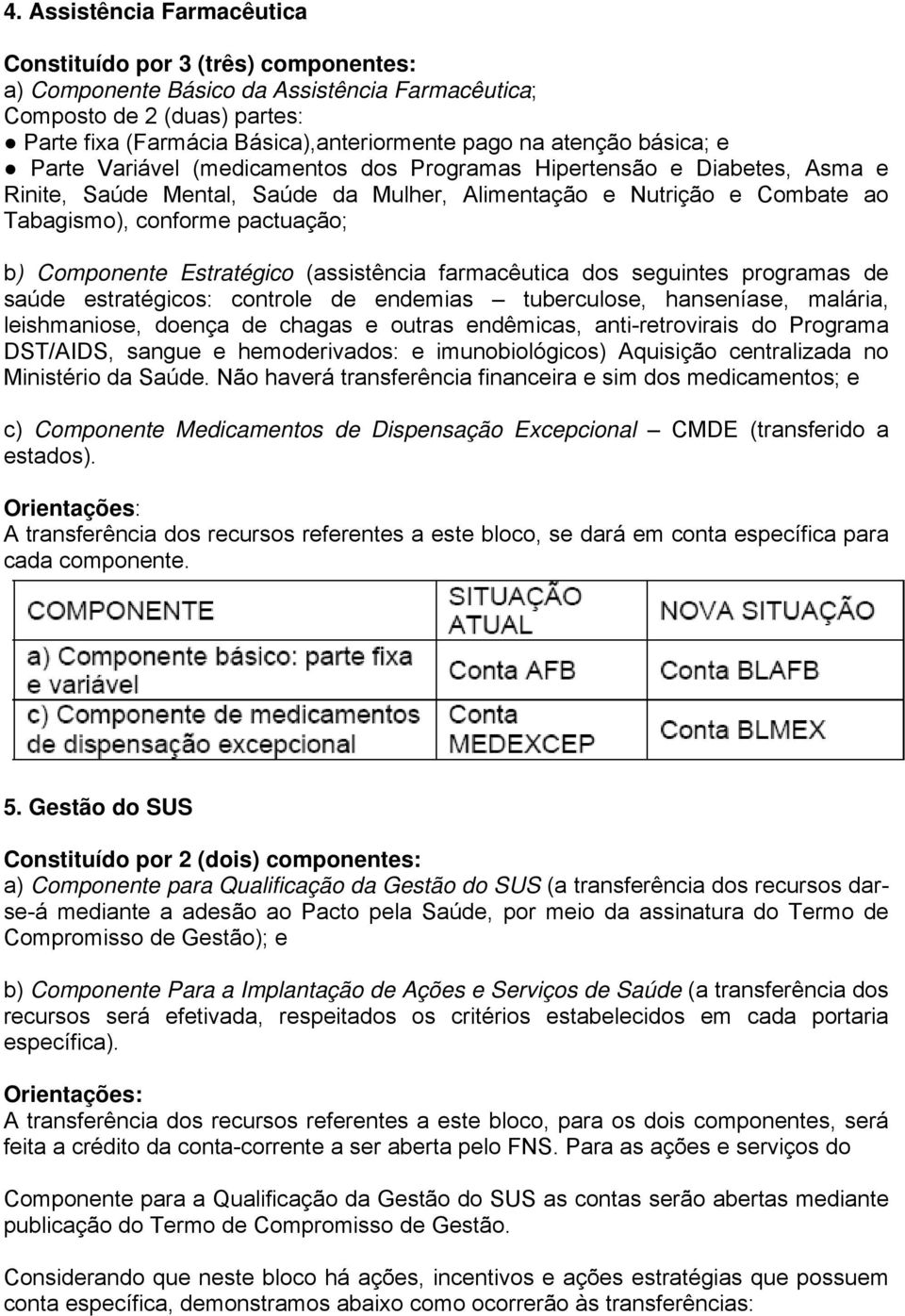 b) Componente Estratégico (assistência farmacêutica dos seguintes programas de saúde estratégicos: controle de endemias tuberculose, hanseníase, malária, leishmaniose, doença de chagas e outras