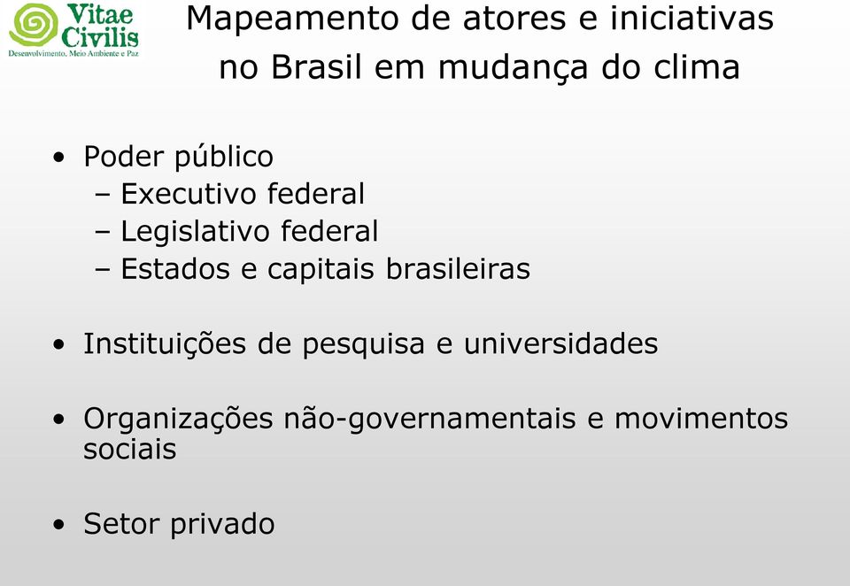 Estados e capitais brasileiras Instituições de pesquisa e