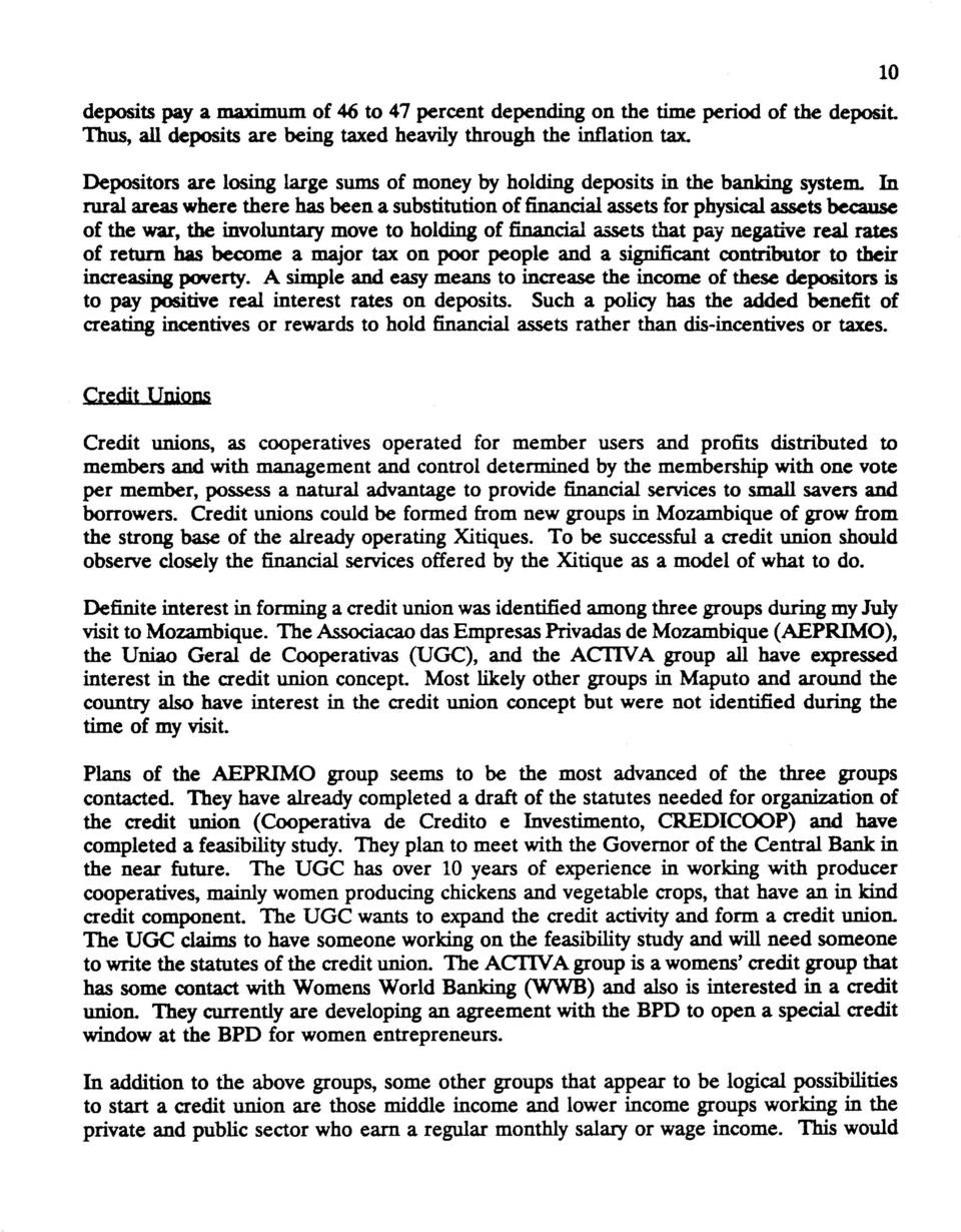 In rural areas where there has been a substitution of financial assets for physical assets beause of the war, the involuntary move to holding of financial assets that pay negative real rates of