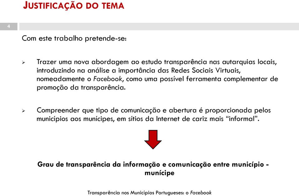 complementar de promoção da transparência.