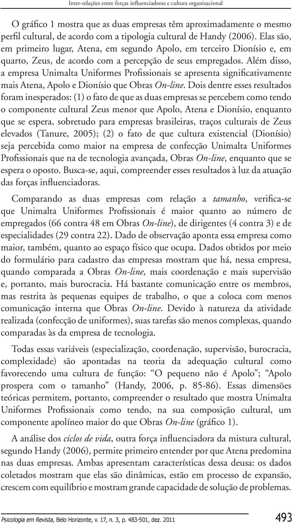 Além disso, a empresa Unimalta Uniformes Profissionais se apresenta significativamente mais Atena, Apolo e Dionísio que Obras On-line.