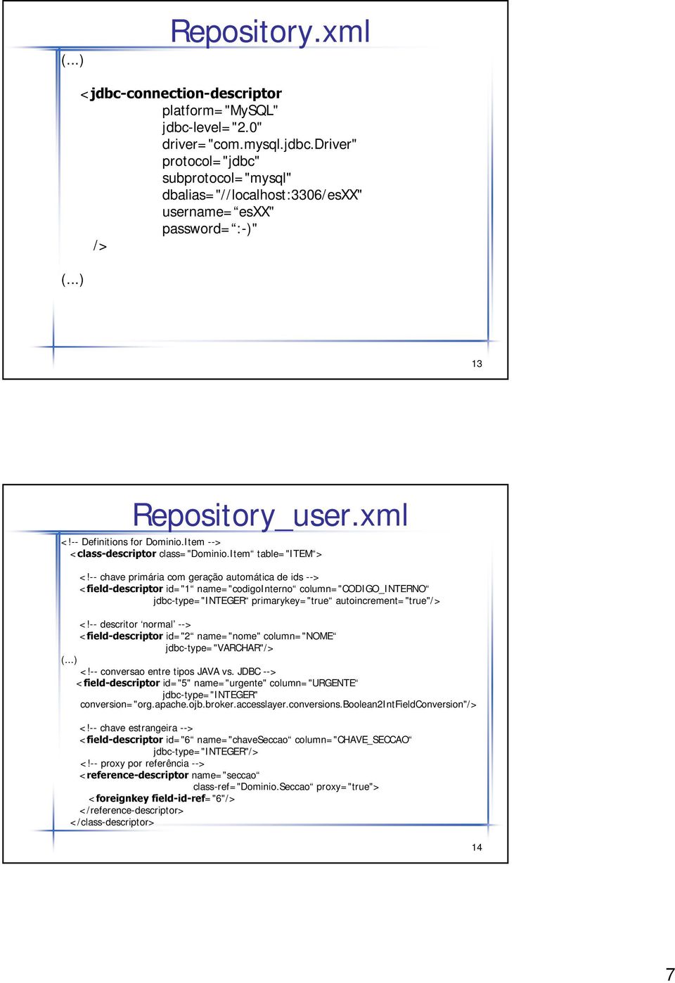 Item > < l'm n o op qsrol'tu vwxdt class= "Dominio.Item table= "ITEM > <!