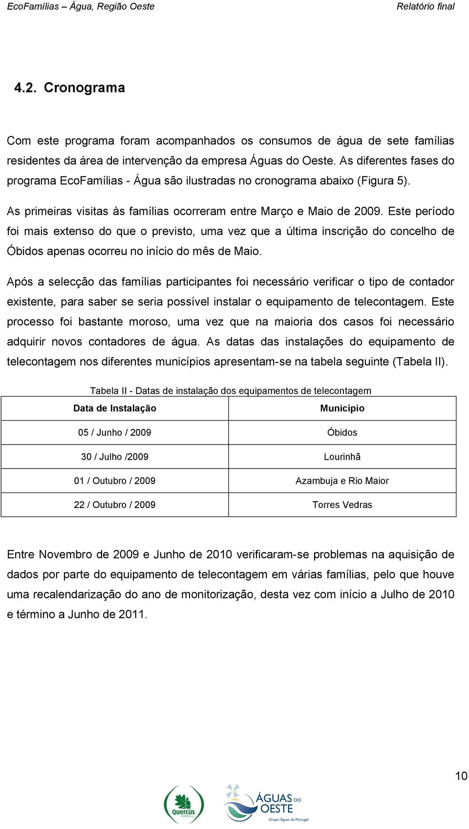Este período foi mais extenso do que o previsto, uma vez que a última inscrição do concelho de Óbidos apenas ocorreu no início do mês de Maio.