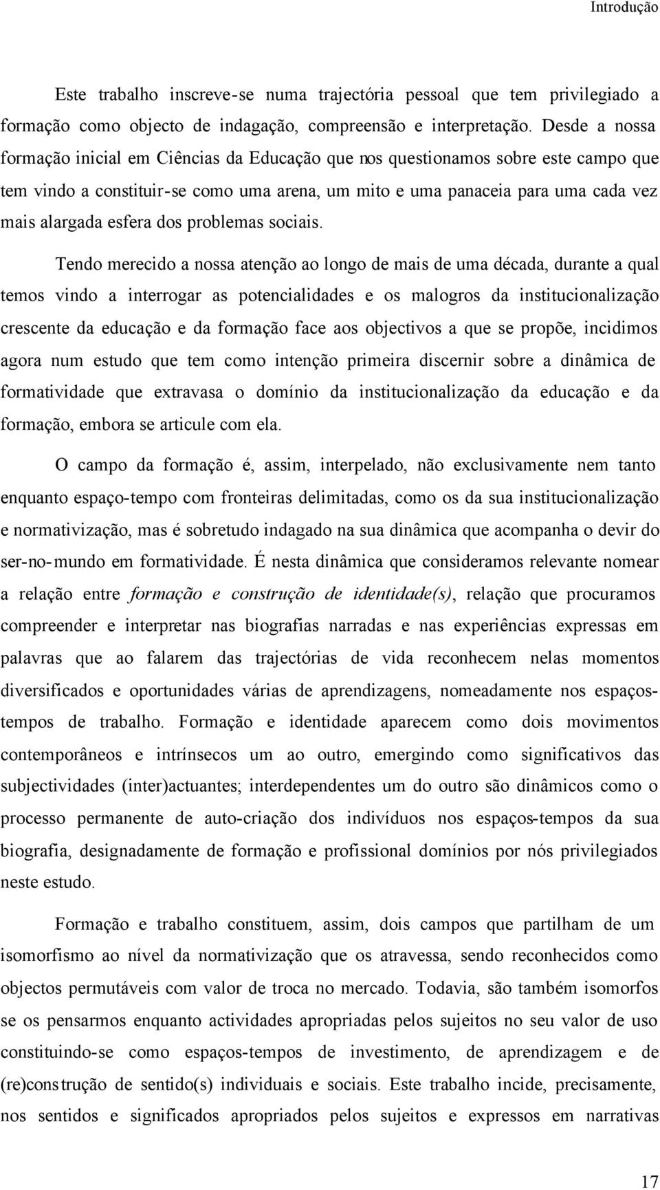 esfera dos problemas sociais.