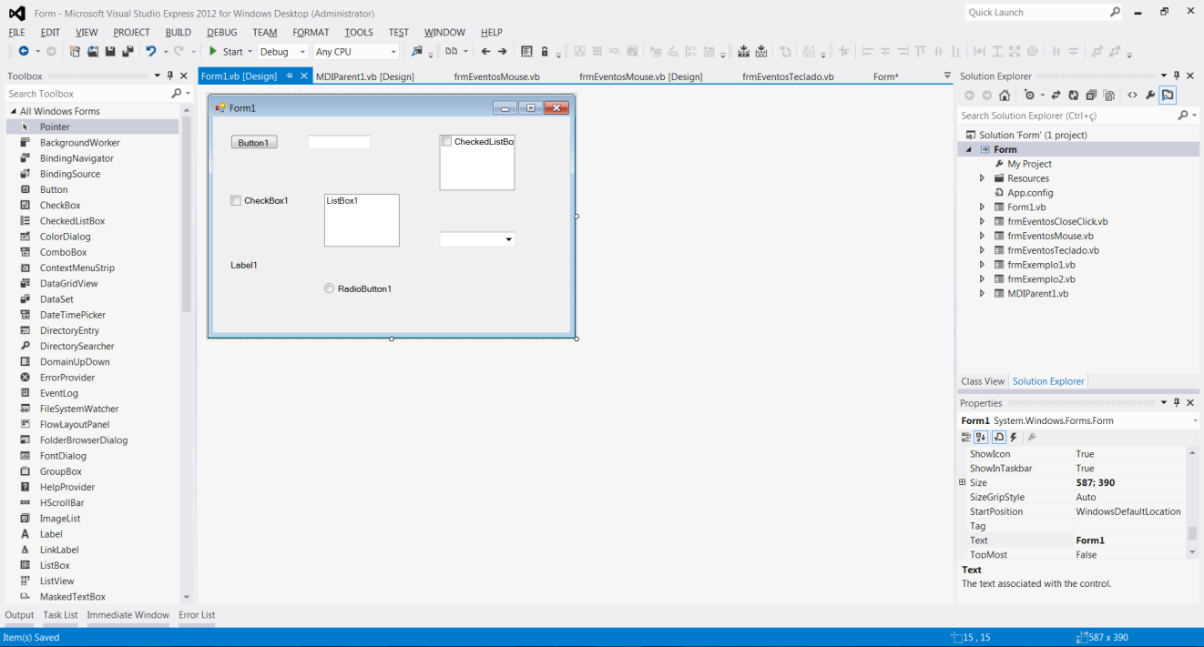Adicionando controles ao formulário No sistema operacional Windows, usuários interagem com ele usando controles gráficos, tais como: barras de rolagem, botões, caixa de