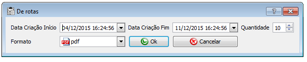 Aba Relatórios Todos os relatórios são fornecidos apenas em PDF As informações retornadas são: DESCRIÇÃ MENSAGENS; MENSAGENS DE DEFEITO; MENSAGENS Pré Configuradas; e DATA DE CRIAÇÃO.