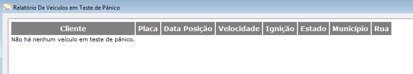 Aba Relatórios As informações retornadas são: VEÍCULO; DATA DA POSIÇÃO; DATA DE CHEGA posição nos servidores da Sascar; VELOCIDADE no momento da posição; Stat IGNIÇÃO/BATERIA/BLOQUEIO; LATITUDE;