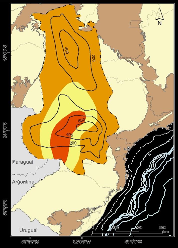 Bacia do Paraná Formação Ponta Grossa (Devoniano) Baixos