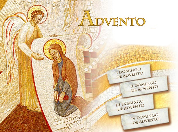 CELEBRANDO O E O NATAL "O tempo do Advento possui dupla característica: sendo um tempo de preparação para as solenidades do Natal, em que se comemora a primeira vinda do Filho de Deus entre os