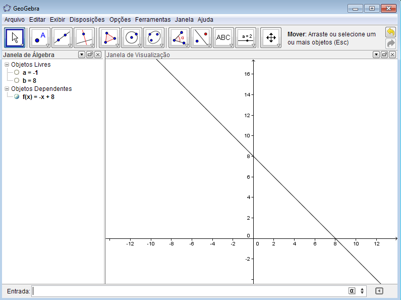 Tomando y = f(x) na sentença (i) e y = g(x) na sentença (ii), basta agora usar os passos tomados na seção 2.2 para esboçar o gráfico de cada uma delas no GeoGebra.