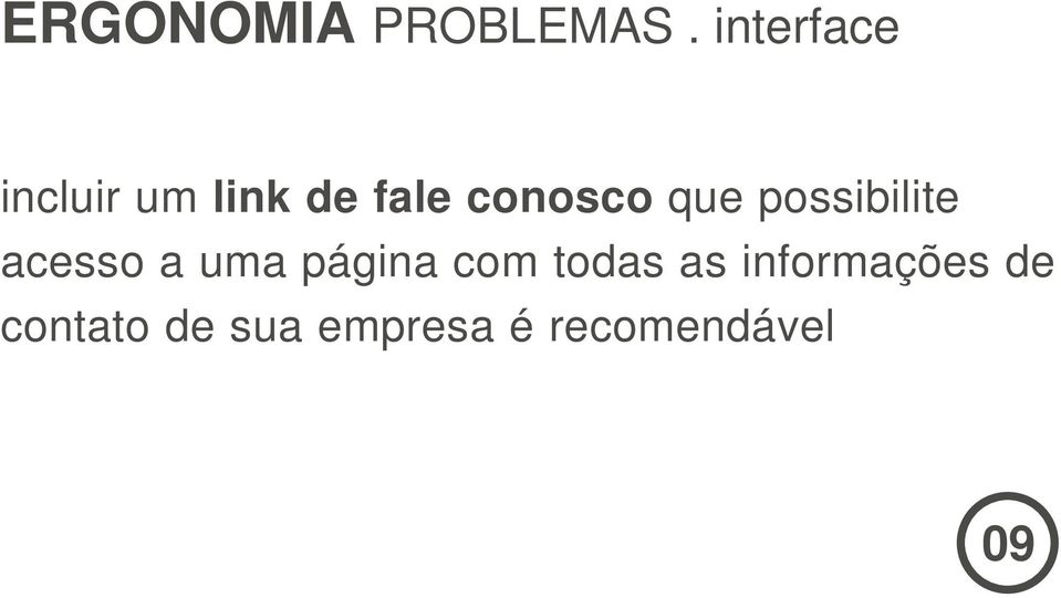 página com todas as informações