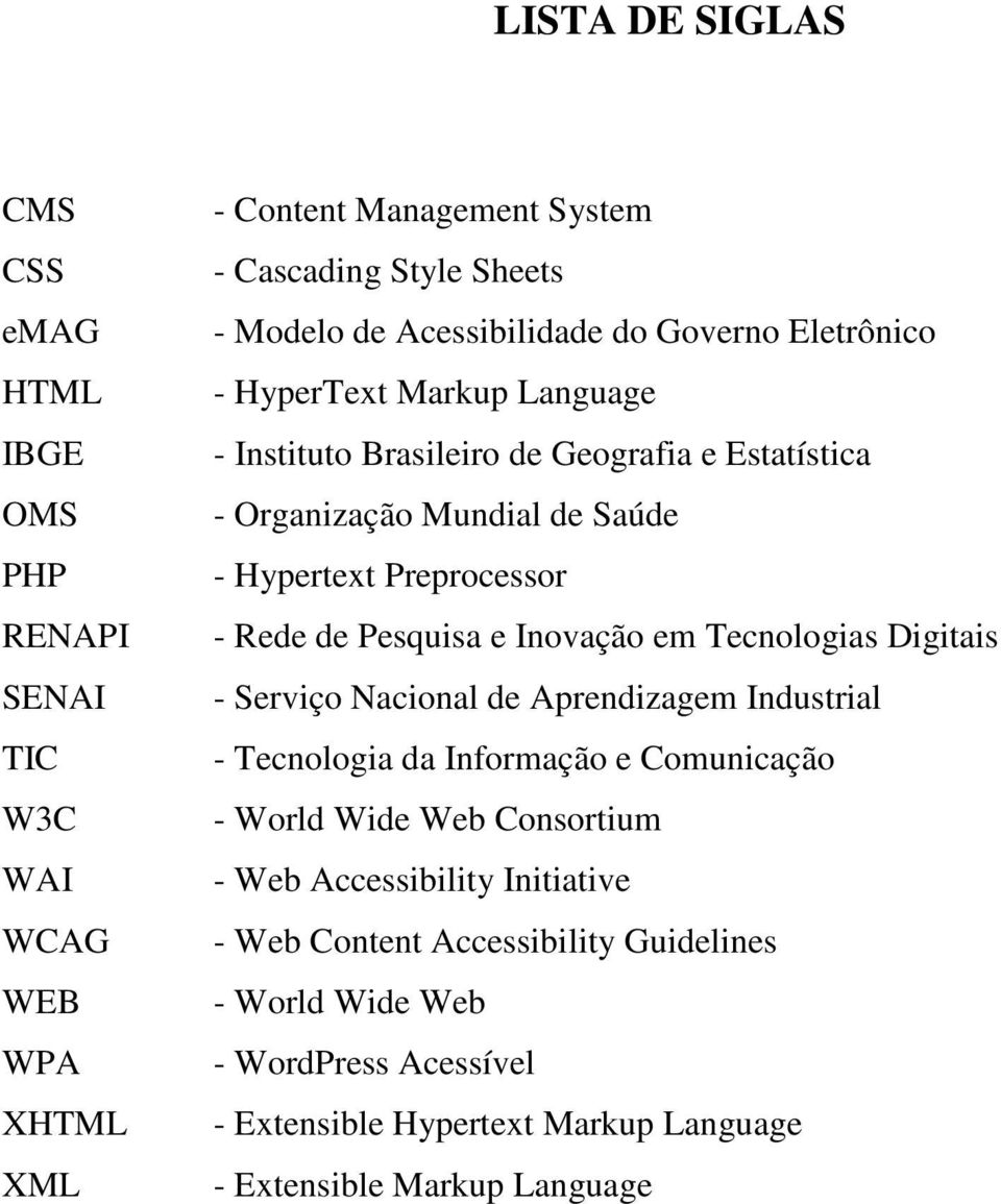 Preprocessor - Rede de Pesquisa e Inovação em Tecnologias Digitais - Serviço Nacional de Aprendizagem Industrial - Tecnologia da Informação e Comunicação - World Wide