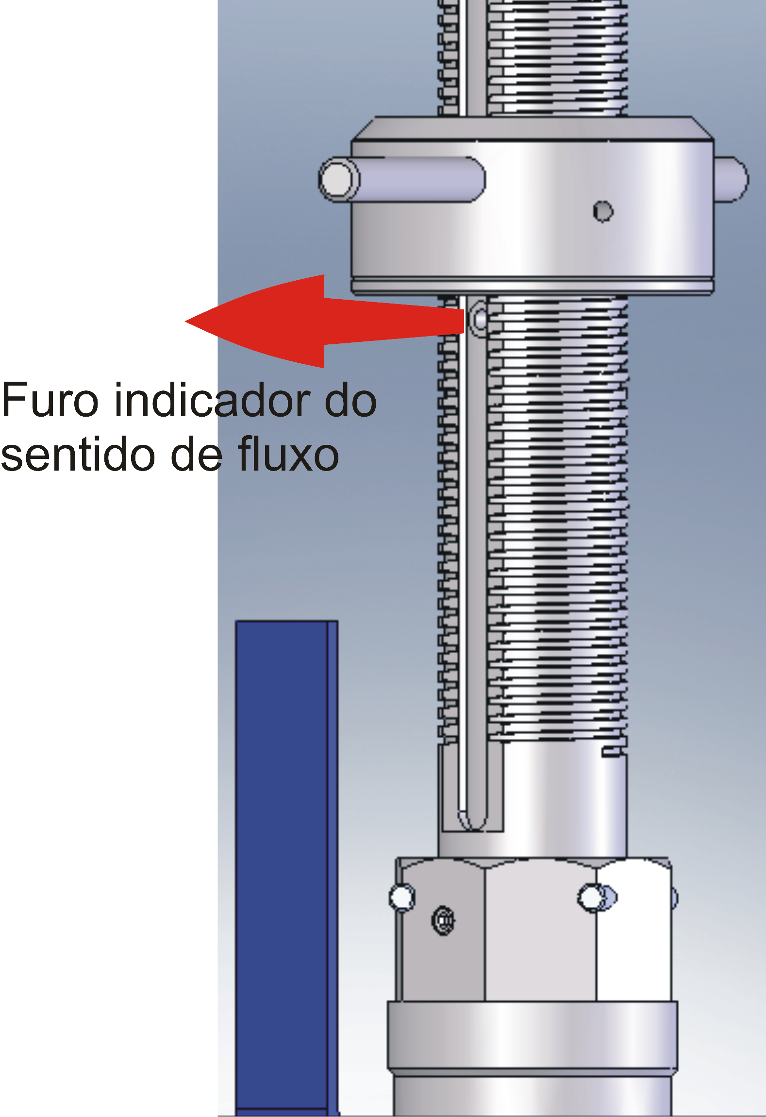 ALINHAMENTO DO SENSOR COM A TUBULAÇÃO O sensor deve estar perfeitamente alinhado com a tubulação.