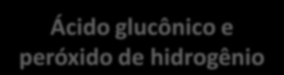 19 Física Desidratação Absorção no papo e evaporação na colmeia Sacarose Glicose Amido Químicas invertase glicoseoxidase amilase Glicose e frutose Ácido glucônico e peróxido de hidrogênio Maltose